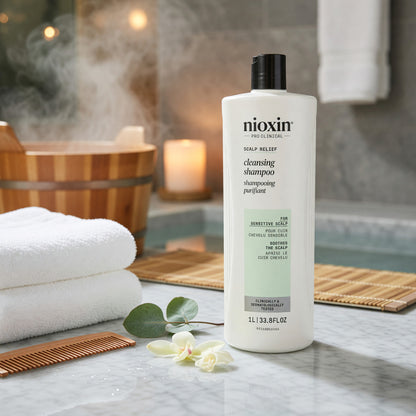 Nioxin Scalp Relief by Nioxin, 33.8oz Cleansing Shampoo for Sensitive Scalp