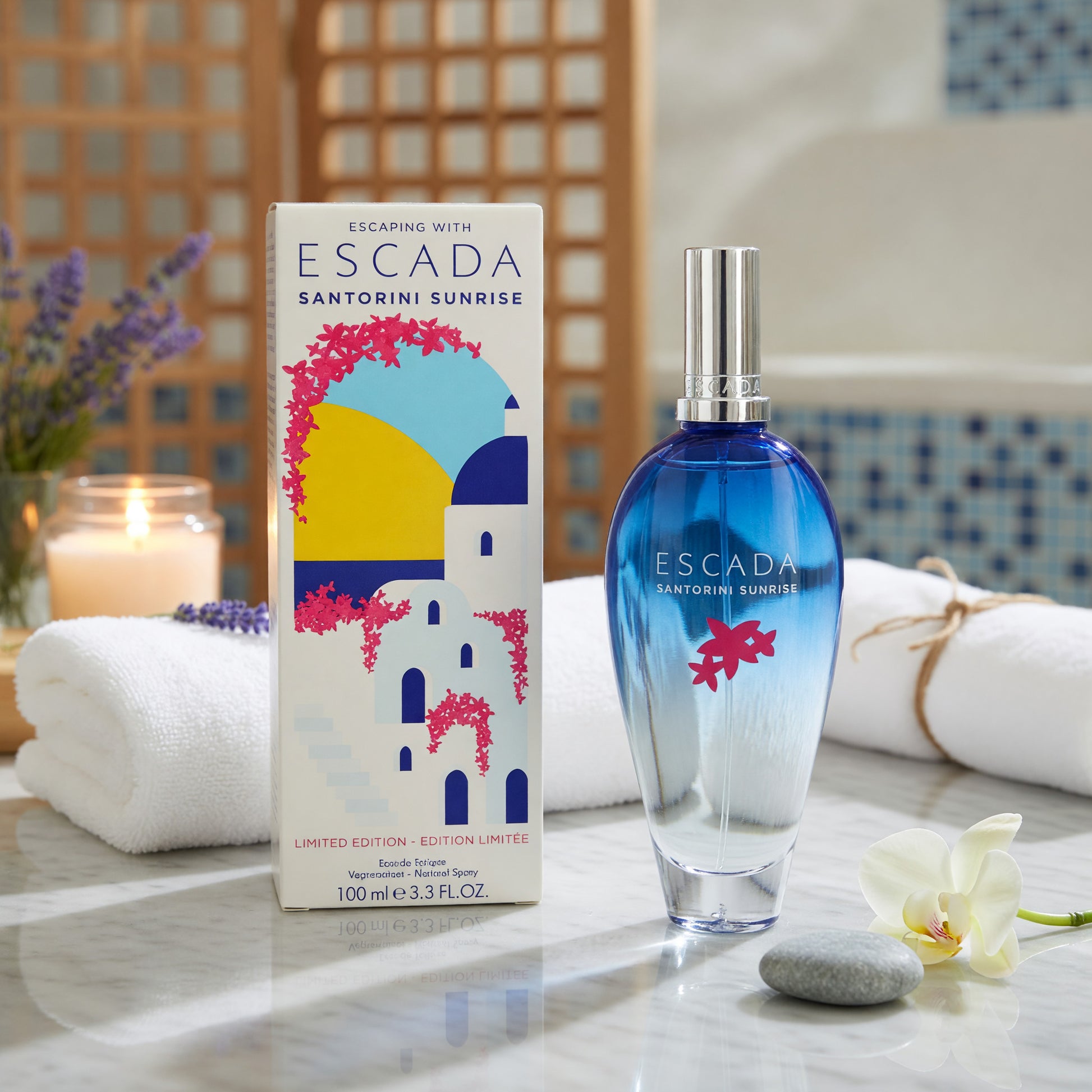 Escaping with Escada Santorini Sunrise by Escada, 3.3oz EDT Spray women