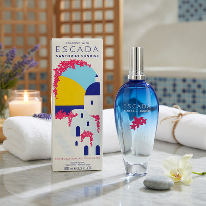 Escaping with Escada Santorini Sunrise by Escada, 3.3oz EDT Spray women