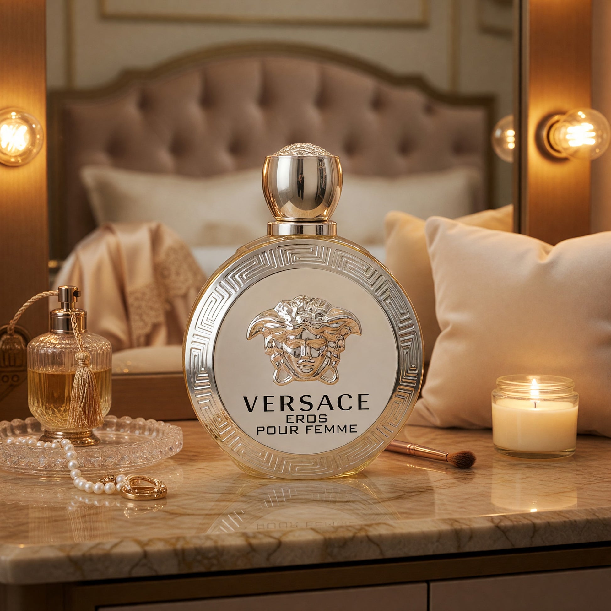 Eros Pour Femme by Versace, 3.4 oz EDP Spray for Women TESTER