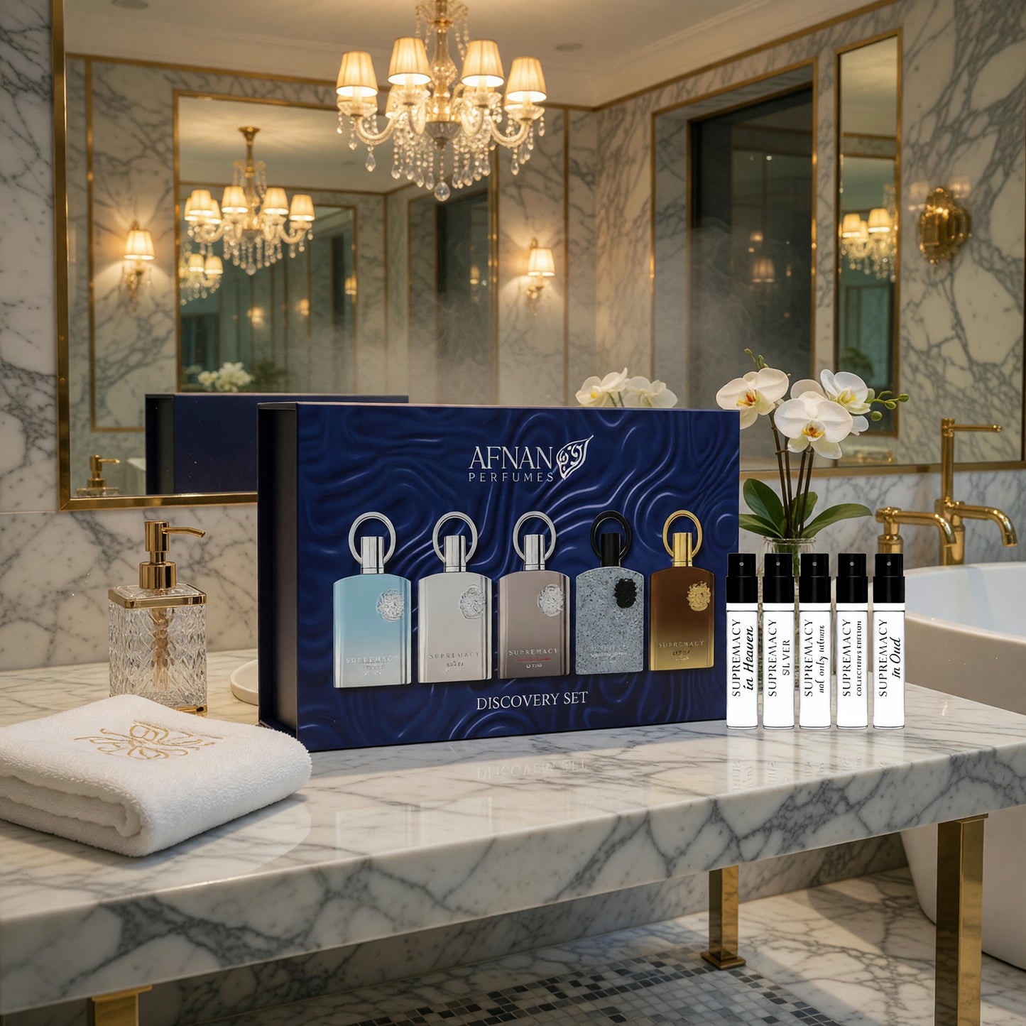 Supremacy Homme Series by Afnan, 5 Piece Discovery Set for Men