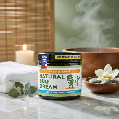Natural Bug Cream by Magnum Solace, 5 oz Kid-Safe Lightweight Cream 