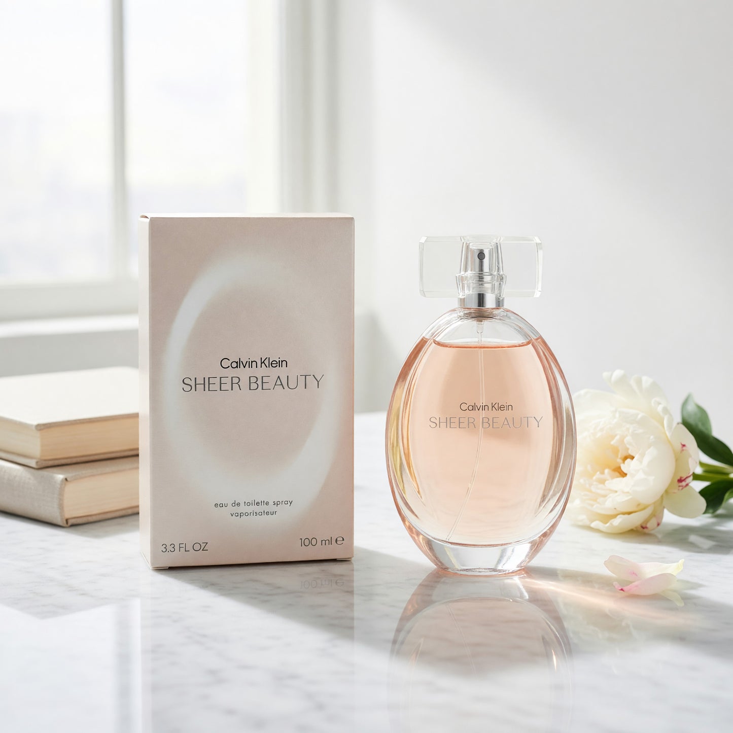 Sheer Beauty by Calvin Klein, 3.4 oz EDT Spray for Women
