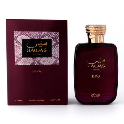 Hawas Diva by Rasasi, 3.3  oz EDP Spray for Women 