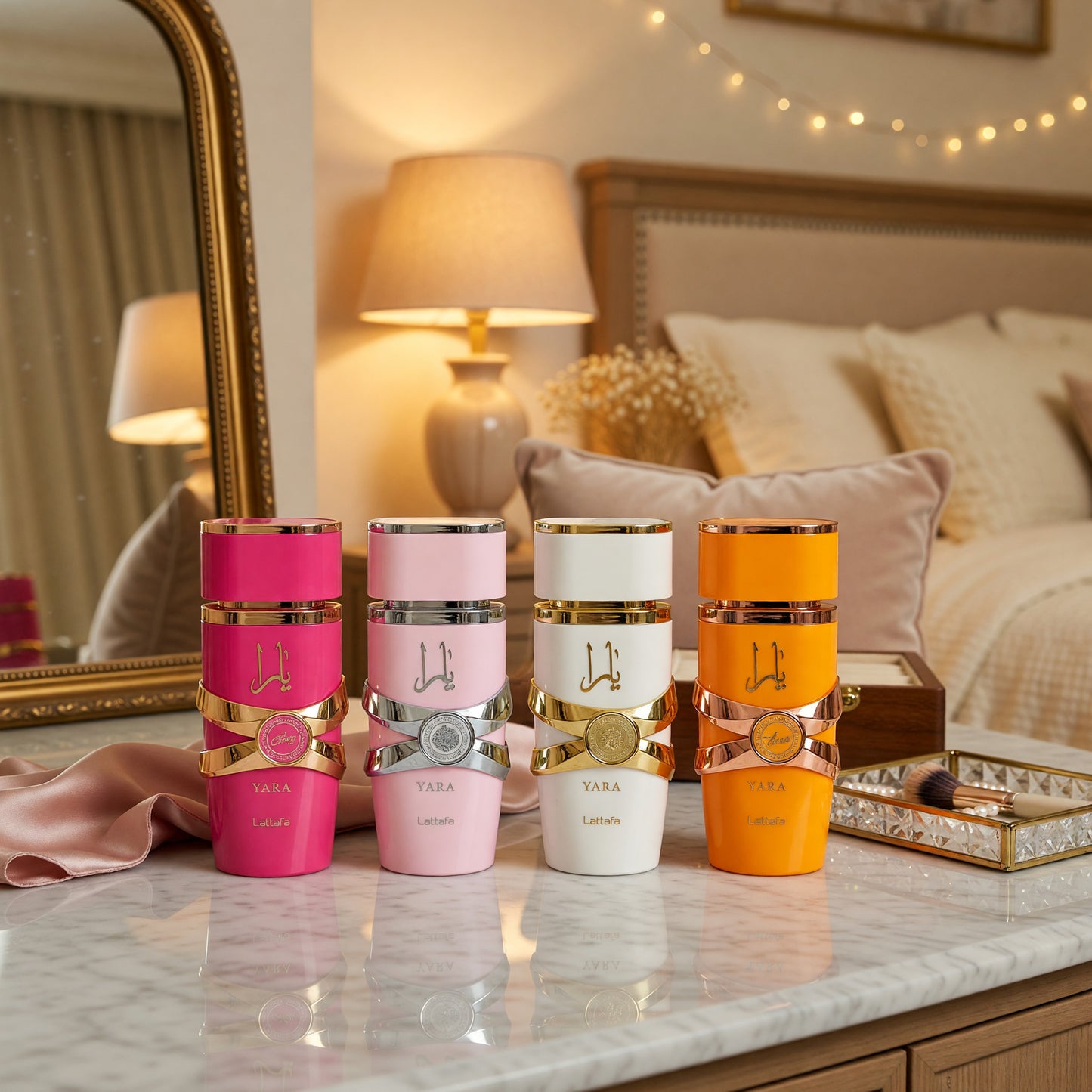 Yara Collection by Lattafa, 4 Piece Gift Set for Women. Mini Set