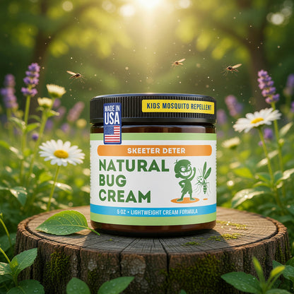 Natural Bug Cream by Magnum Solace, 5 oz Kid-Safe Lightweight Cream 