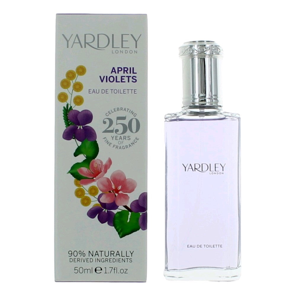 Yardley April Violets by Yardley of London, 1.7 oz EDT Spray for Women