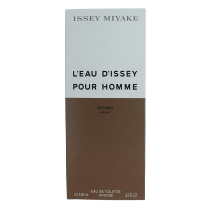 L'Eau D'Issey Pour Homme Vetiver by Issey Miyake, 3.3oz EDT Intense Spray men