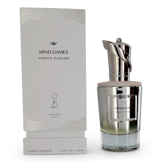 Mind Games Check Please by Mind Games, 3.4oz Extrait de Parfum for Unisex