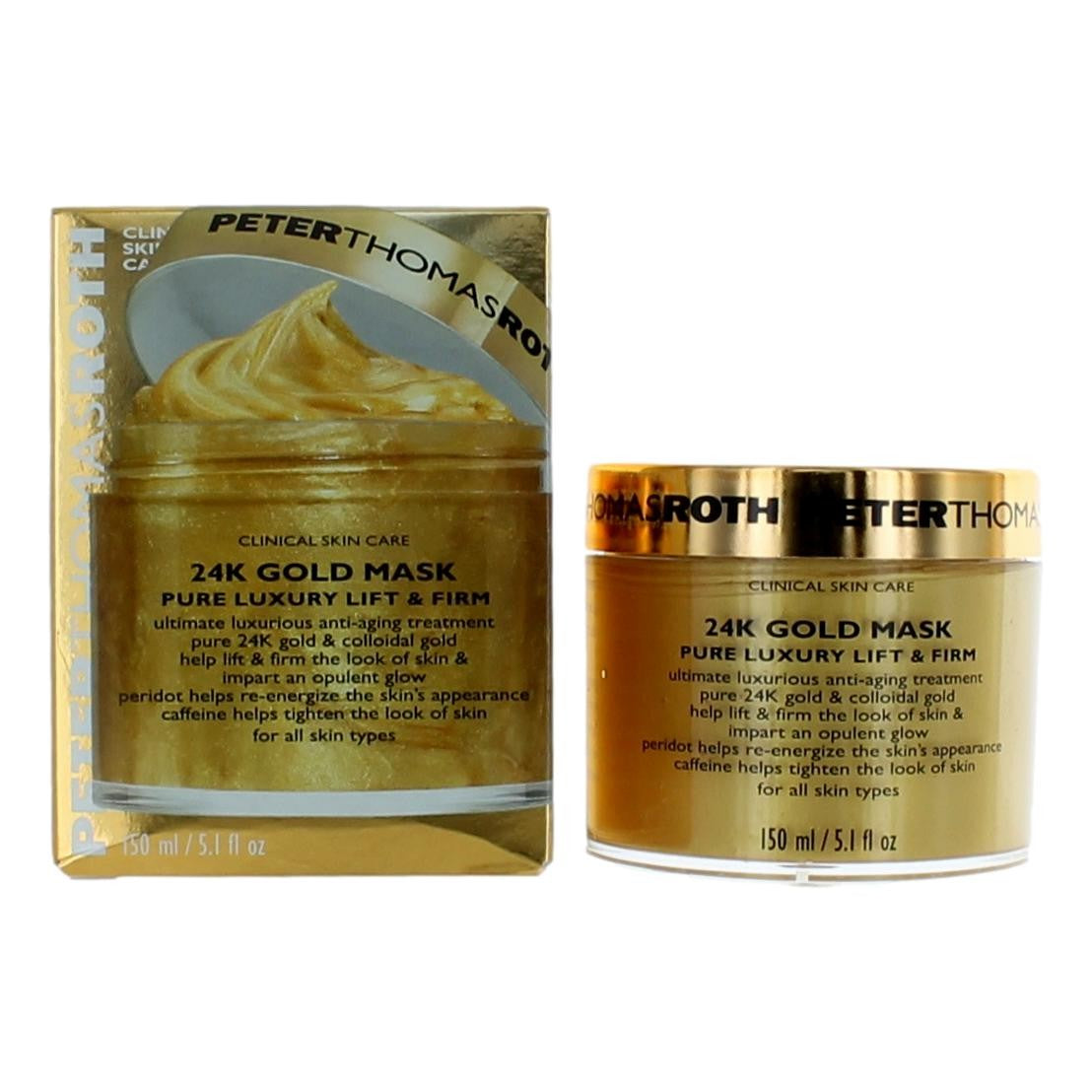 Peter Thomas Roth 24K Gold Mask, 5.1oz Pure Luxury Lift & Firm Mask