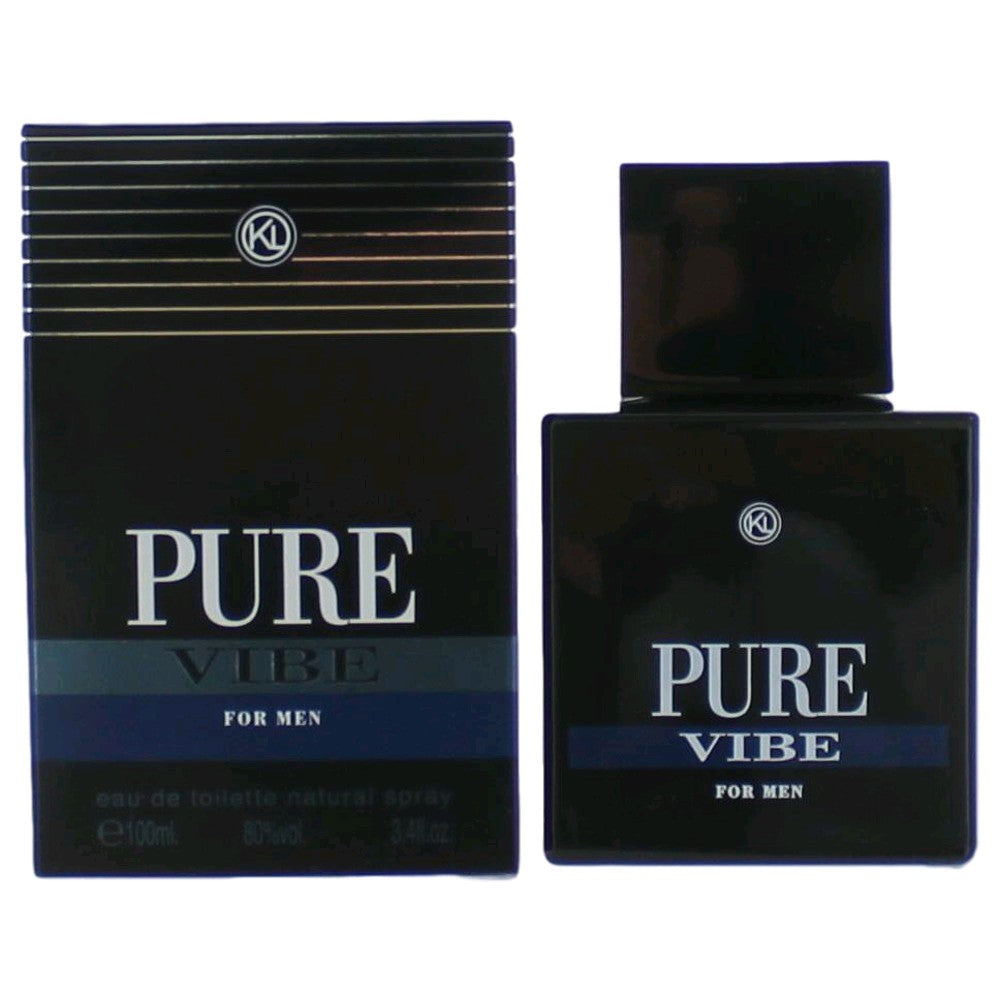 Pure Vibe by Karen Low, 3.4 oz EDT Spray for Men