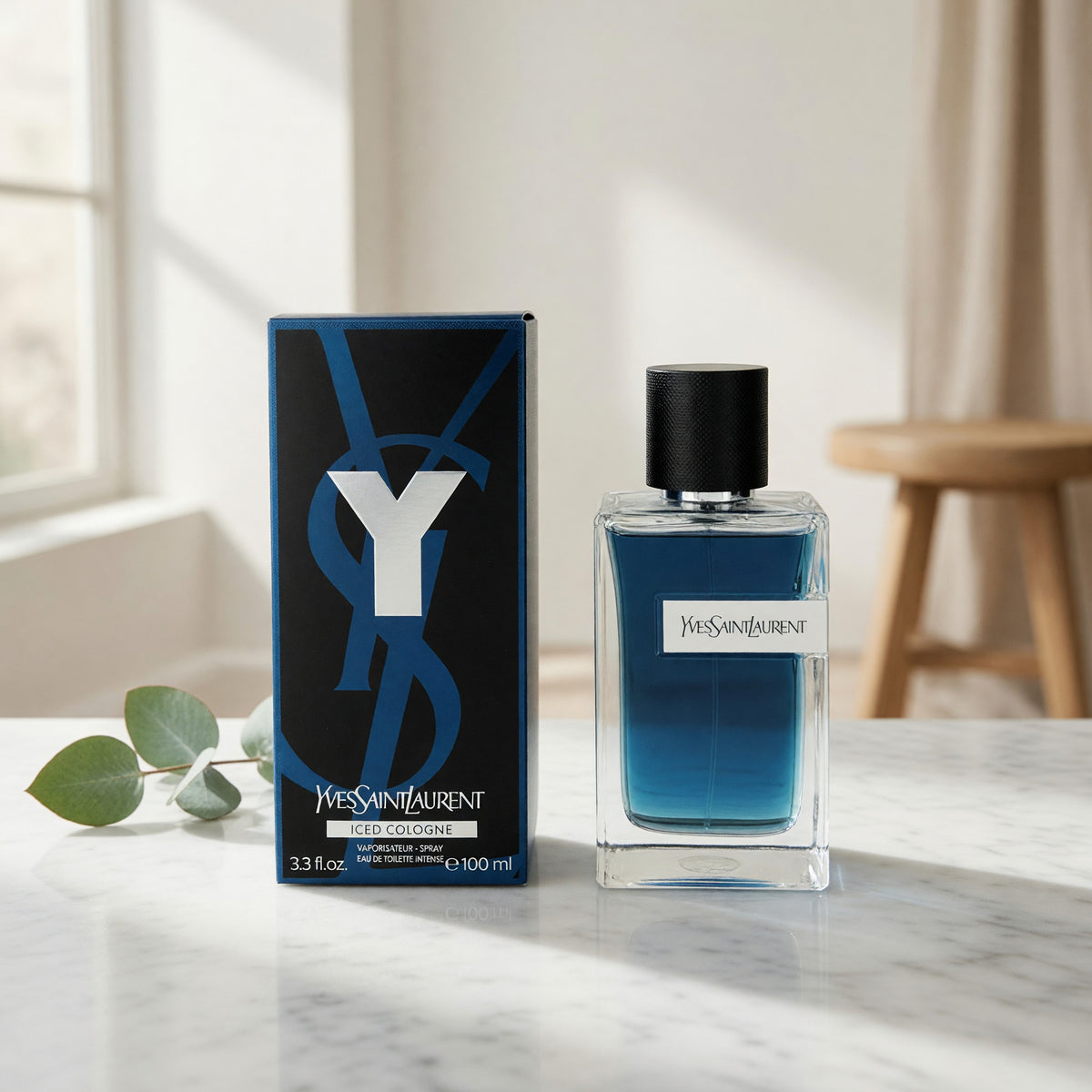 Ysl Y Iced Cologne by Yves Saint Laurent, 3.3oz EDT Intense Spray men