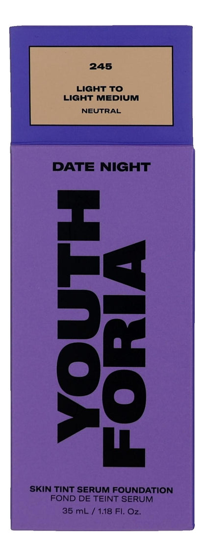 Date Night, 1.18oz Skin Tint Serum Foundation - 245 Light To Light Medium - 245 Light To Light Medium