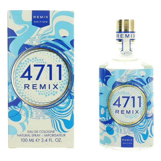 4711 Remix Sparkling Island by Muelhens, 3.4oz Eau de Cologne Spray for Unisex