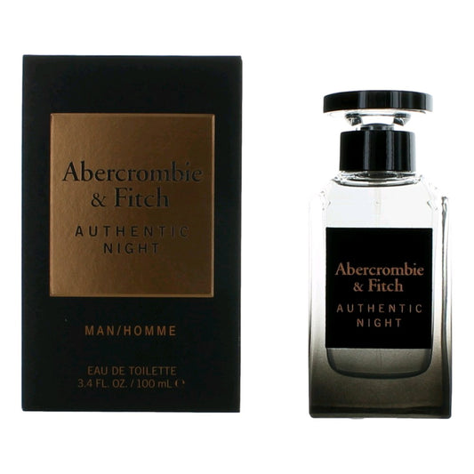 Authentic Night by Abercrombie & Fitch, 3.4 oz EDT Spray for Men