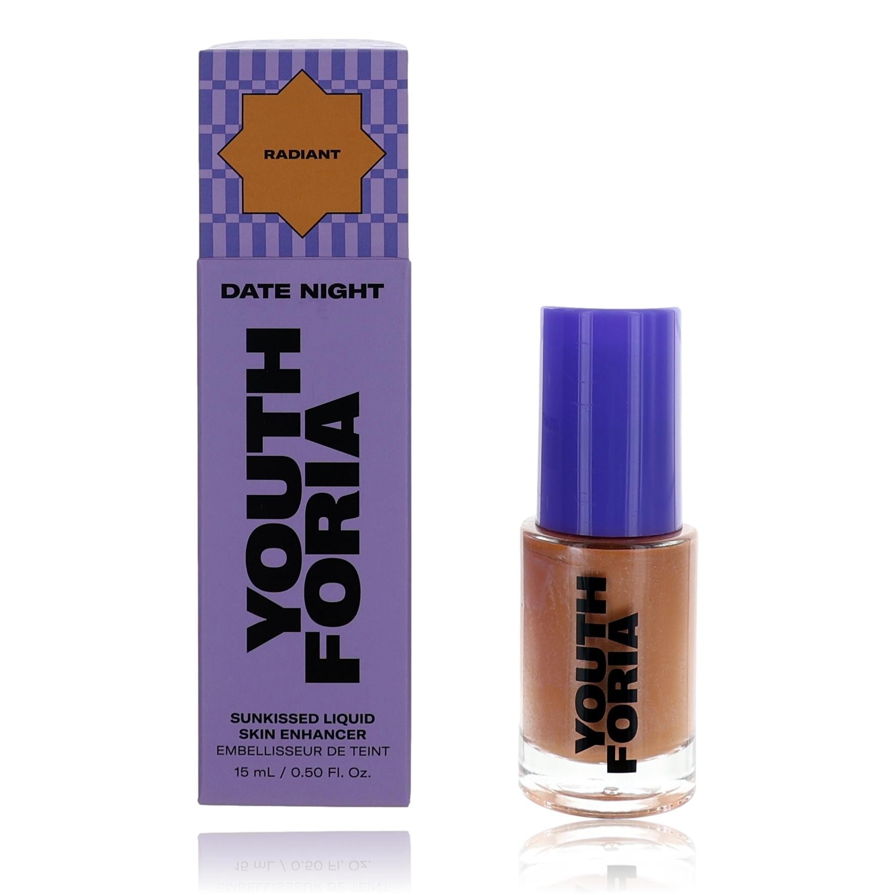 Date Night by Youthforia, 0.5oz Sunkissed Liquid Skin Enhancer - Radiant   - Radiant