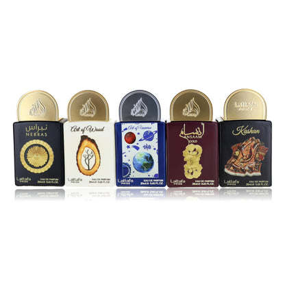 Lattafa Pride Collection No.3 by Lattafa, 5 Piece Miniature Set for Unisex