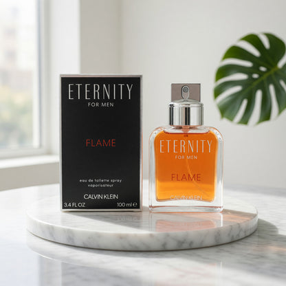 Eternity Flame by Calvin Klein, 3.4 oz EDT Spray for Men