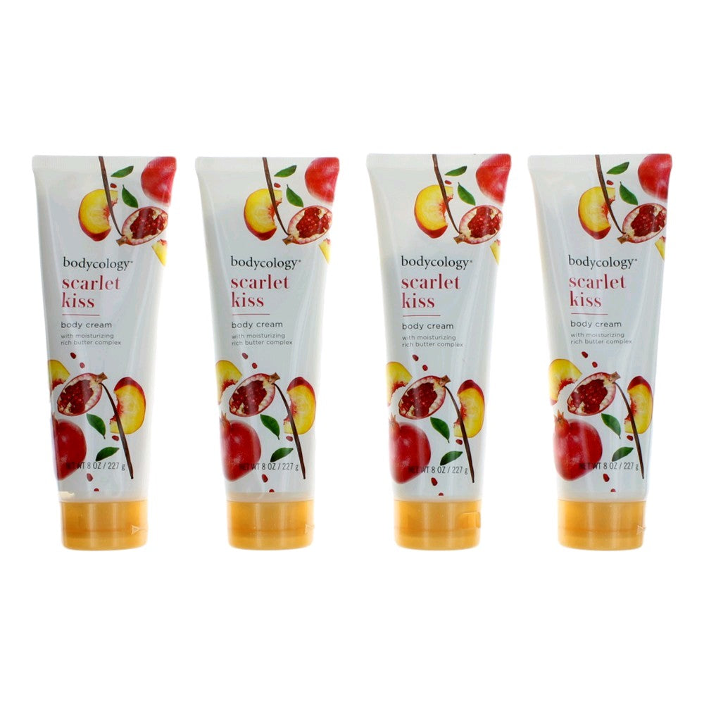Scarlet Kiss by Bodycology, 4 Pack 8oz Moisturizing Body Cream women