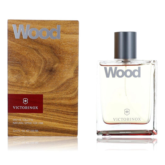 Wood by Swiss Army, 3.4 oz EDT Spray for Men 
