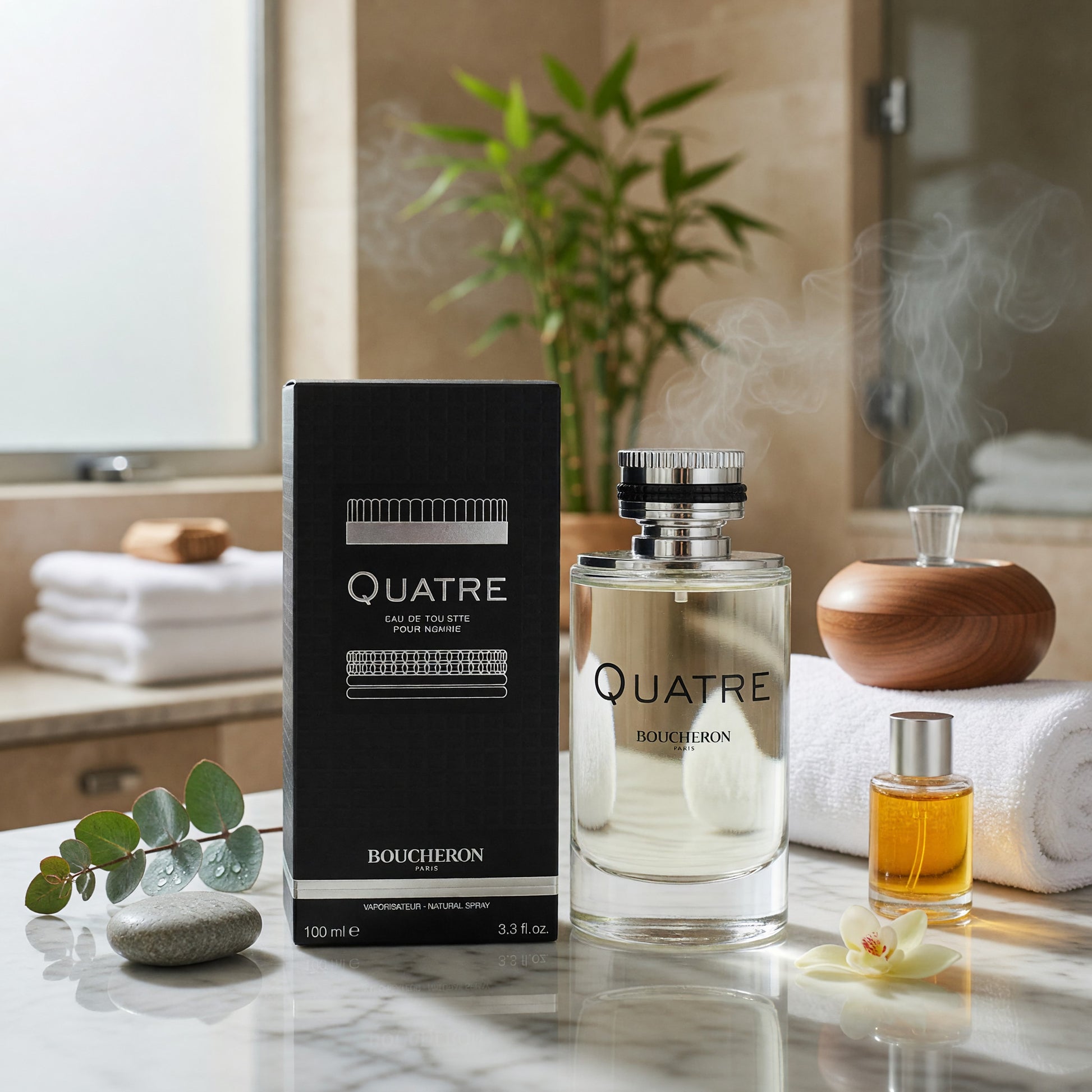 Quatre Pour Homme by Boucheron, 3.4 oz EDT Spray for Men