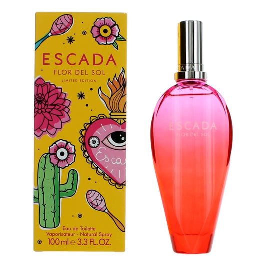 Flor Del Sol by Escada, 3.3 oz EDT Spray for Women