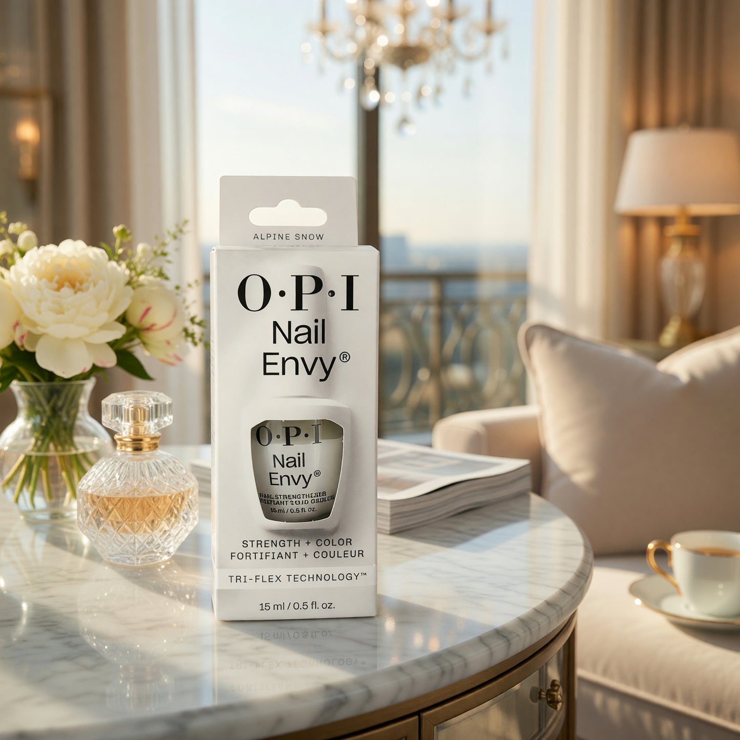  OPI Nail Envy by OPI, 0.5 oz Nail Strengthener - Alpine Snow  - Alpine Snow