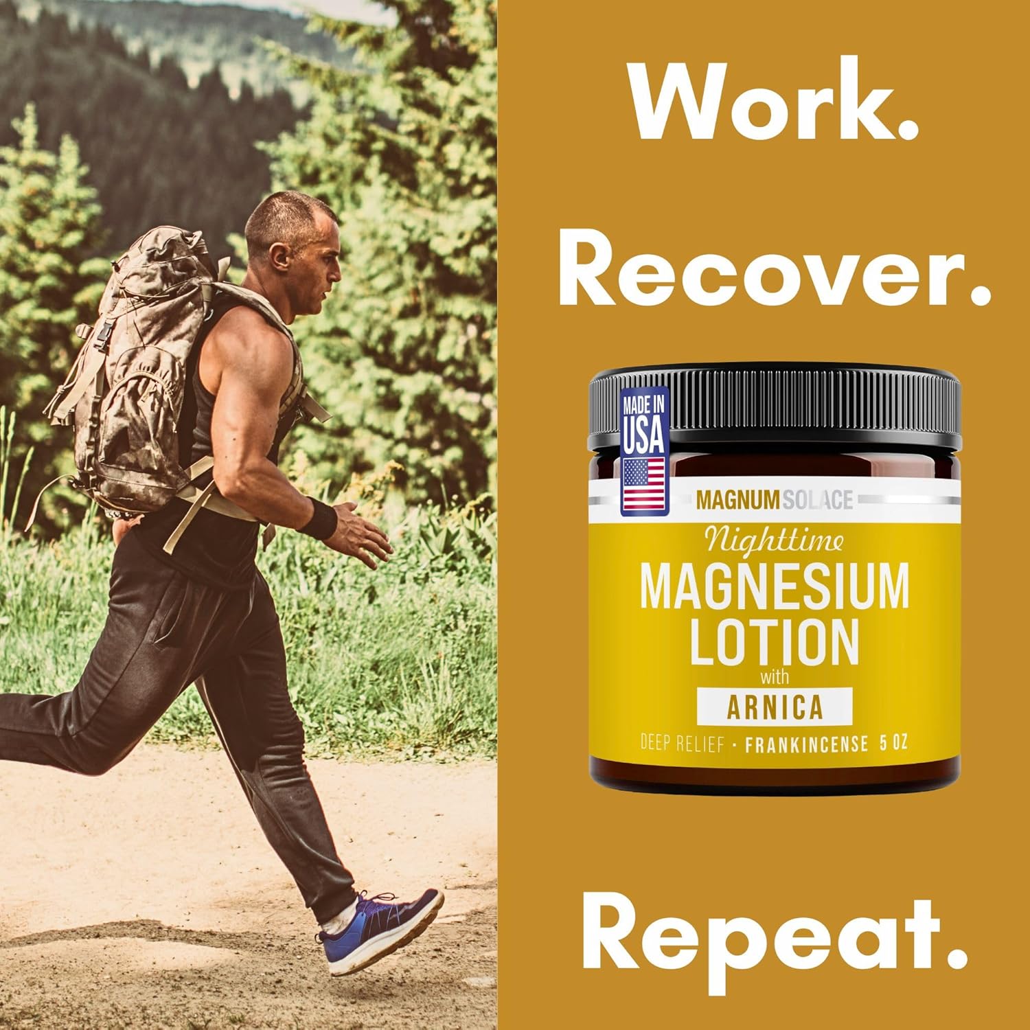 Nighttime Magnesium Lotion with Arnica, 5oz Lotion - Frankincense