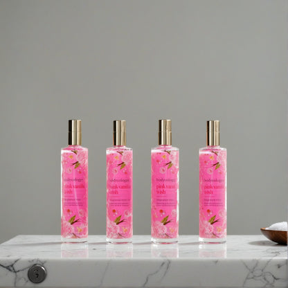 Pink Vanilla Wish by Bodycology, 4 Pack 8 oz Fragrance Mist for Women