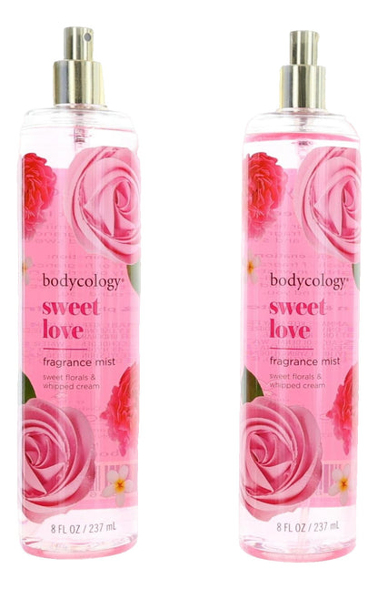 Sweet Love by Bodycology, 4 Pack 8 oz Fragrance Mist for Women