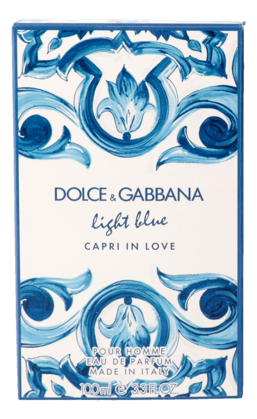 Light Blue Capri In Love by Dolce & Gabbana, 3.3 oz EDP spray for Men 
