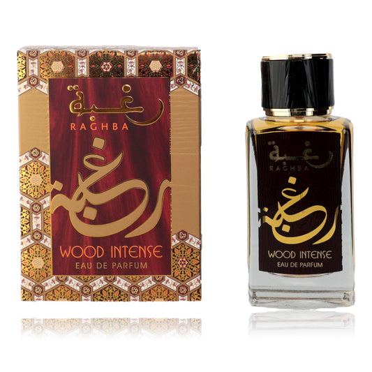 Raghba Wood Intense by Lattafa, 3.4 oz EDP Spray for Men