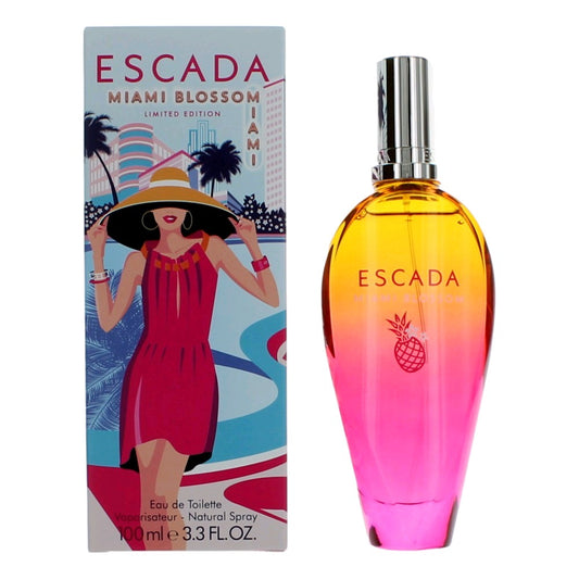 Miami Blossom by Escada, 3.3 oz EDT Spray for Women