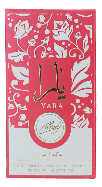 Yara Candy by Lattafa, 0.7 oz Concentrated Perfume Oil for Women  