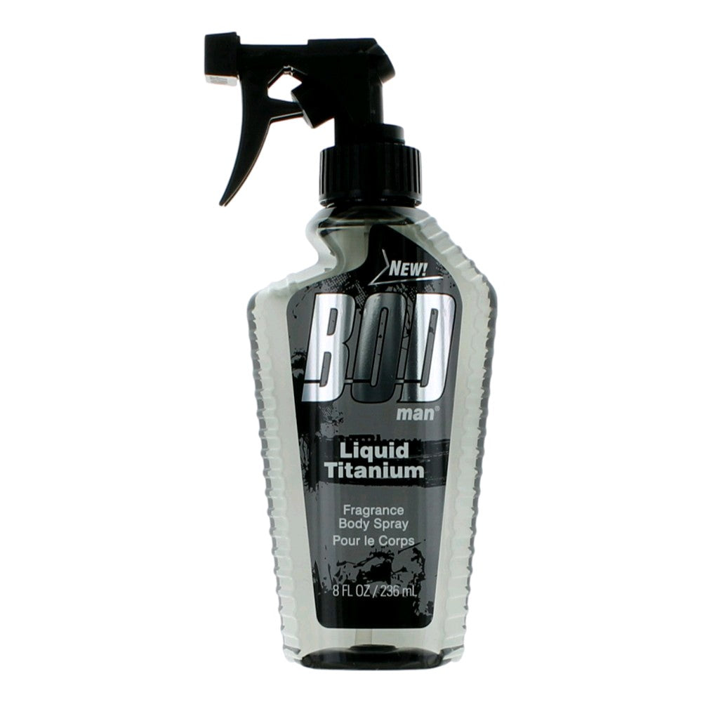 Bod Man Liquid Titanium by Parfums De Coeur, 8oz Frgrance Body Spray men