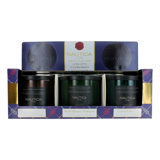 Nautica Bold Collection by Nautica, 3 Piece Candle Set - Multi