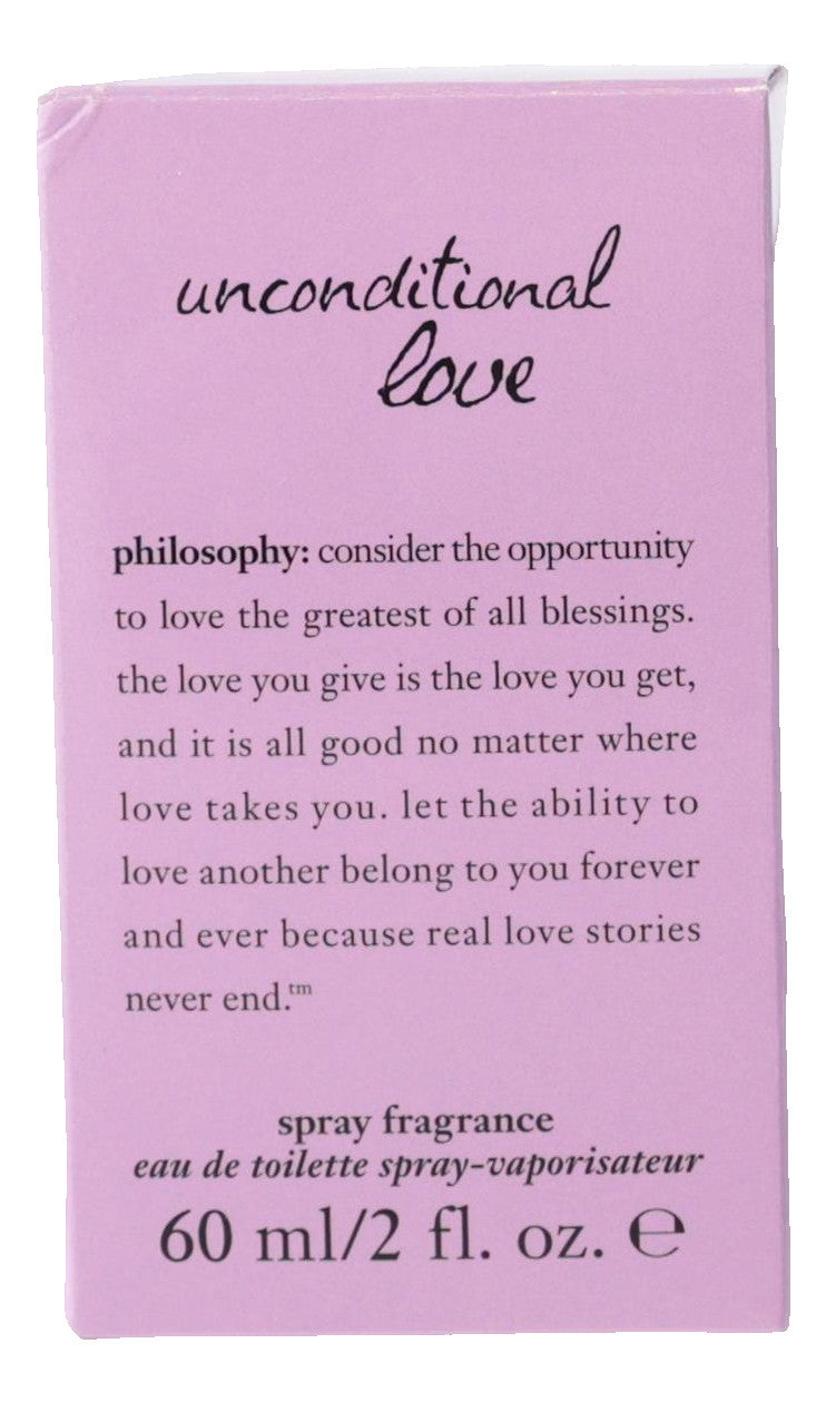 Unconditional Love by Philosophy, 2 oz EDT Spray for Women