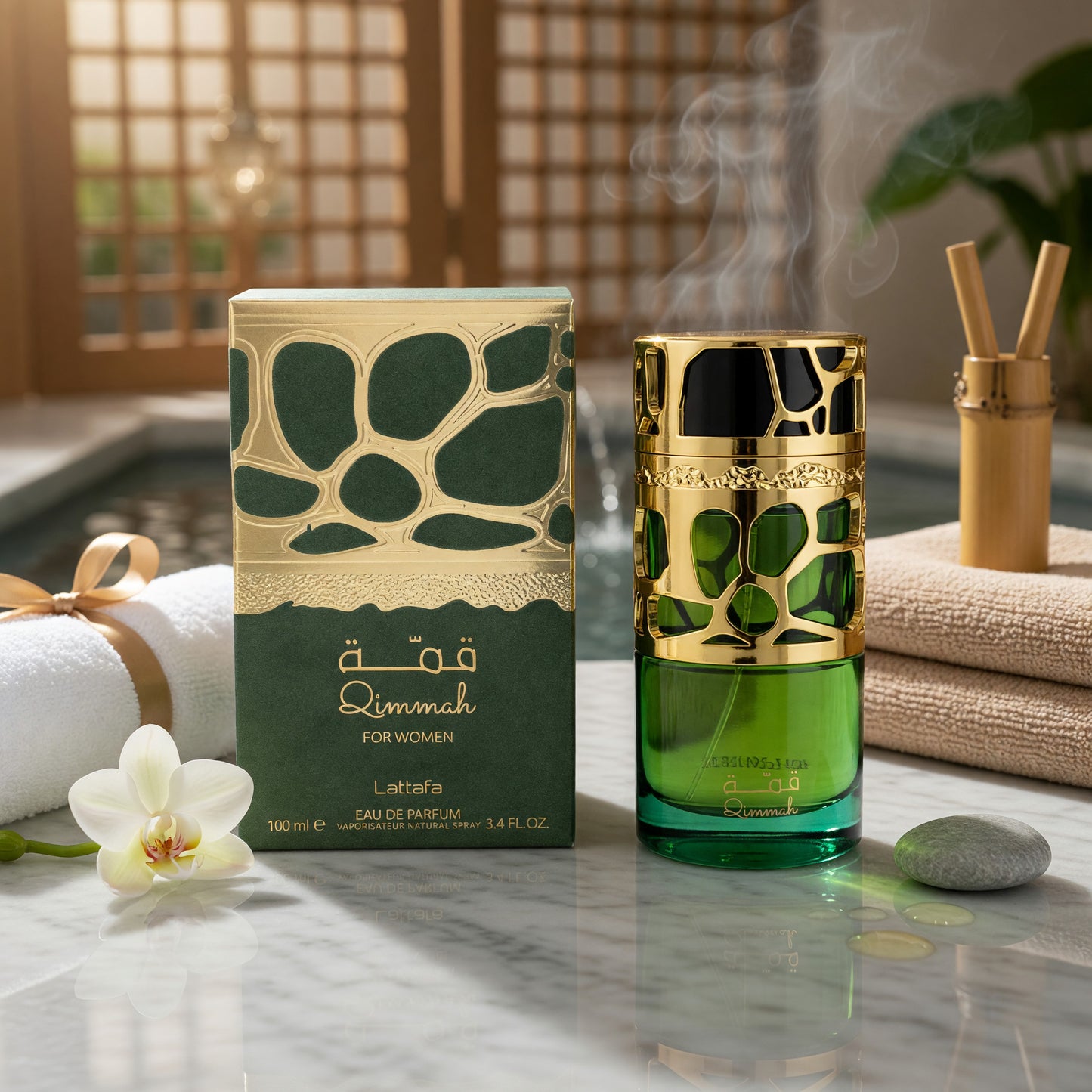Lattafa Qimmah by Lattafa, 3.4 oz EDP Spray for Women