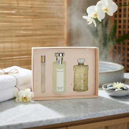 Eau Parfumée Thé Blanc by Bvlgari 3-Piece EDT Gift Set For Unisex