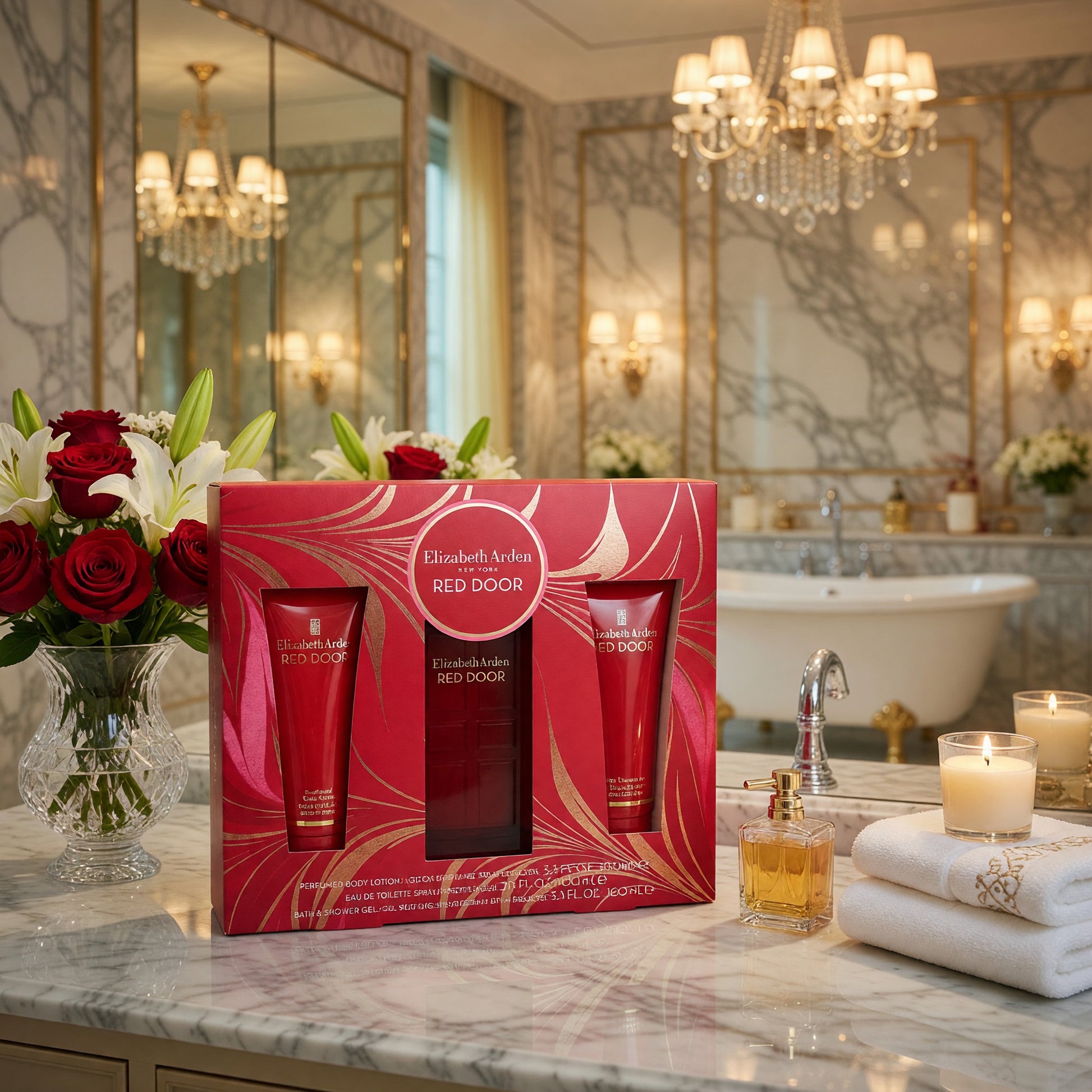 Red Door by Elizabeth Arden, 3 Piece Set for Women