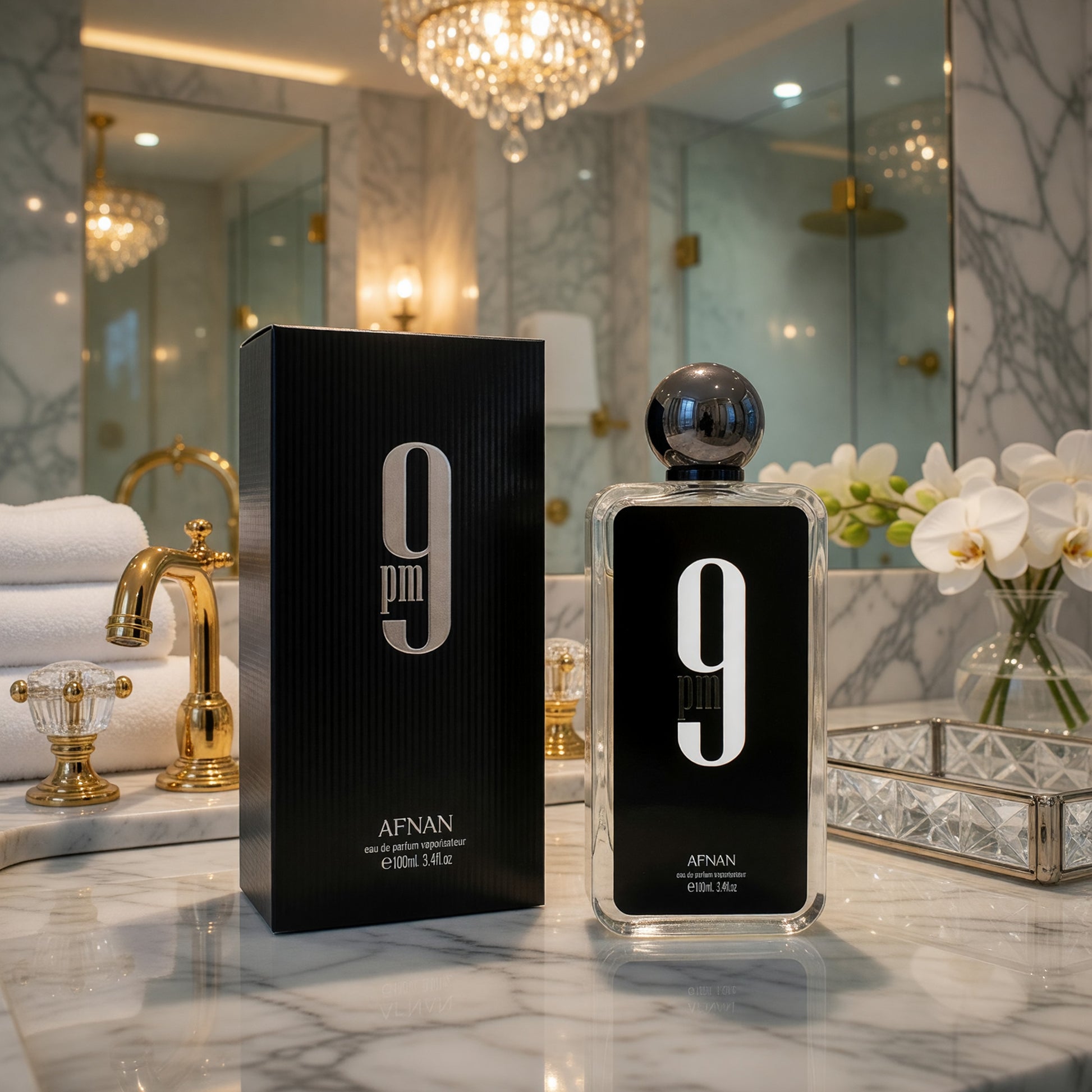 9 PM by Afnan, 3.4 oz EDP Spray for Men