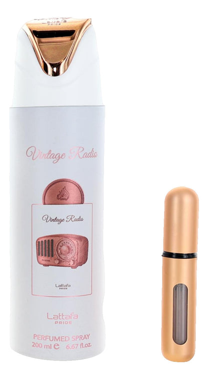 Vintage Radio by Lattafa, 3 Piece Gift Set for Unisex