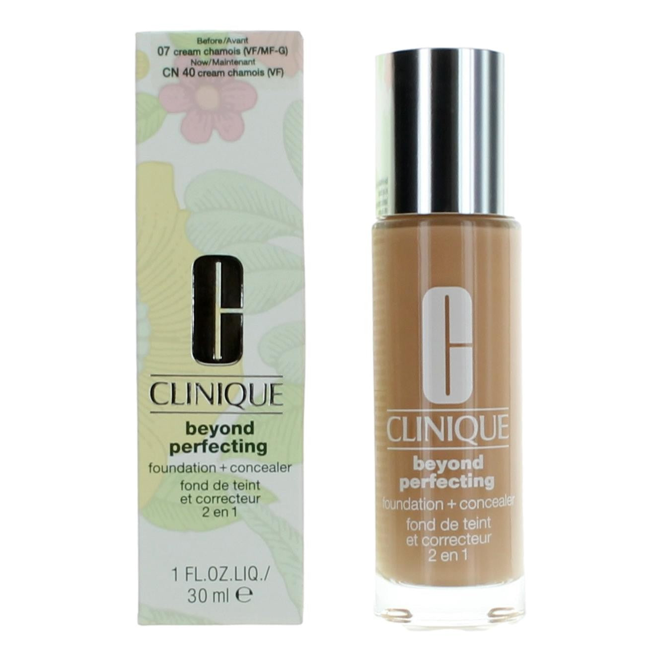 Clinique Beyond Perfecting, 1oz Foundation + Concealer - CN 40 Cream Chamois - CN 40 Cream Chamois