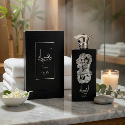 Ansaam Silver by Lattafa, 3.4 oz EDP Spray for Unisex