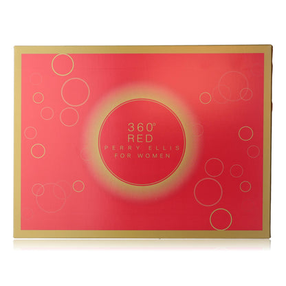 Perry Ellis 360 Red by Perry Ellis, 4 Piece Gift Set for Women 
