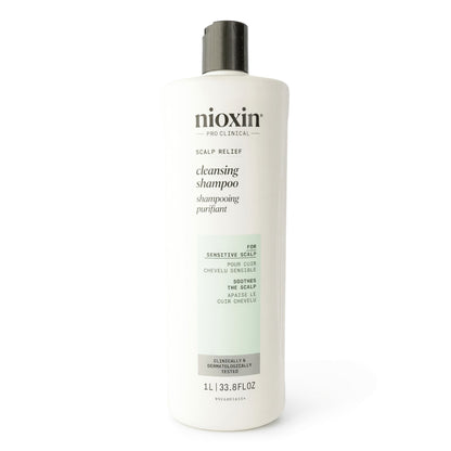 Nioxin Scalp Relief by Nioxin, 33.8oz Cleansing Shampoo for Sensitive Scalp