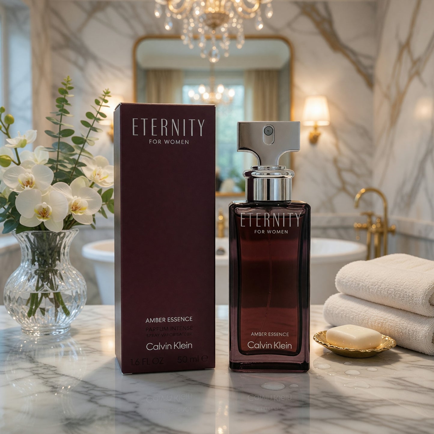 Eternity Amber Essence by Calvin Klein, 1.6oz Parfum Intense Spray women