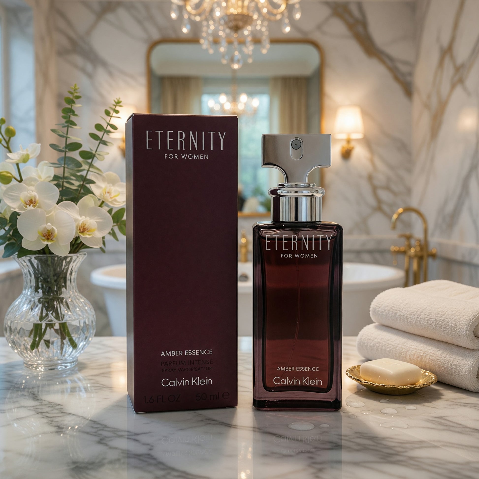 Eternity Amber Essence by Calvin Klein, 1.6oz Parfum Intense Spray women