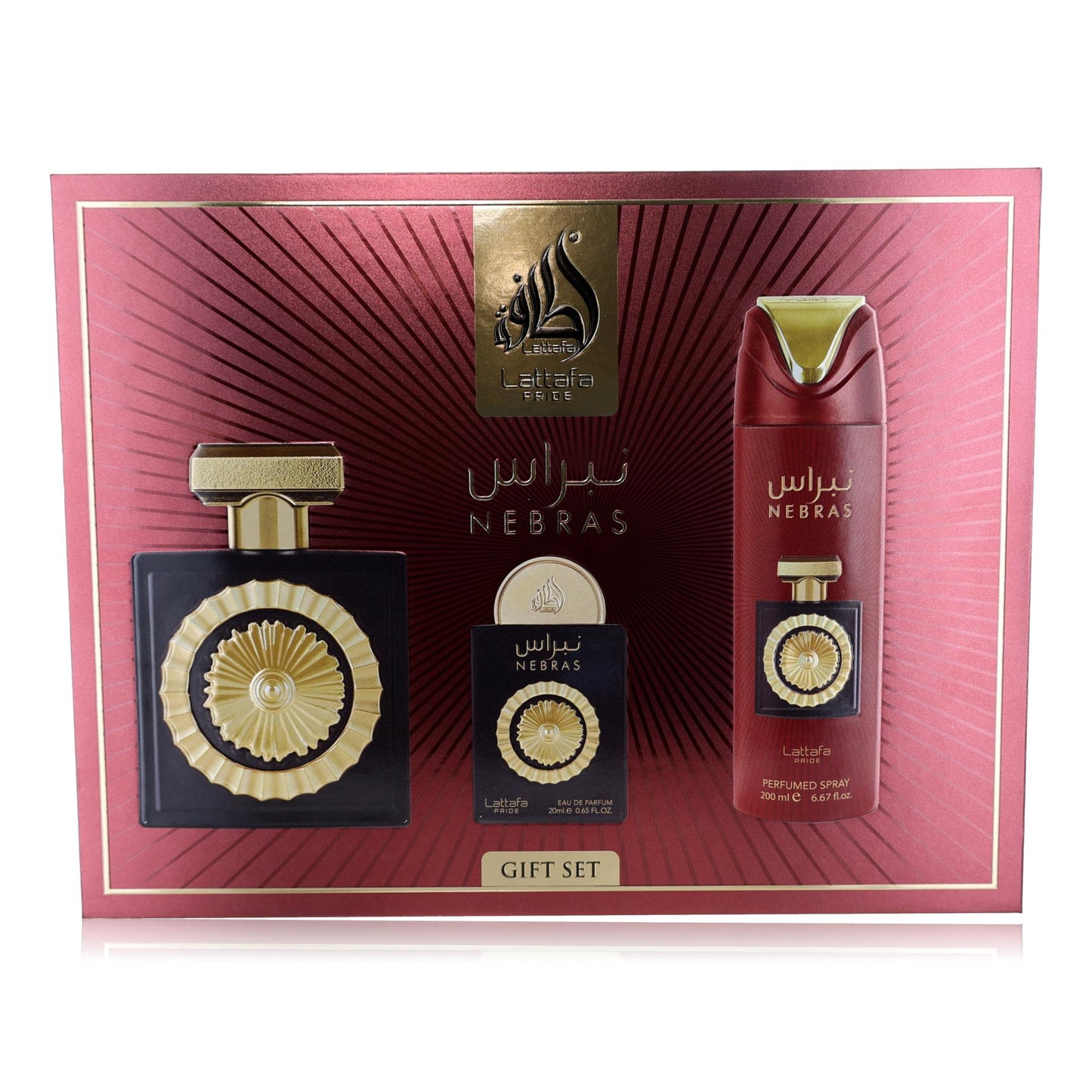 Nebras by Lattafa, 3 Piece Gift Set for Unisex