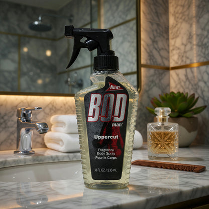 Bod Man Uppercut by Parfums De Coeur, 8 oz Frgrance Body Spray for Men
